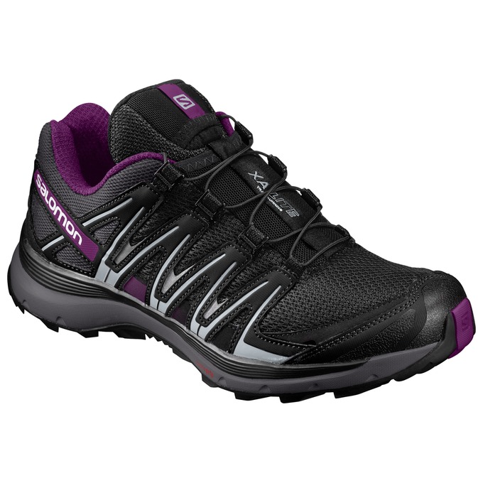 Chaussures De Trail Running Salomon Femme Noir / Violette - Salomon XA LITE W - France (7143-VJNTQ)